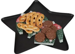 TP Metall-Dekotablett Stern 36Cm Schwarz Discount