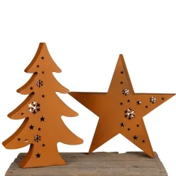 TP Metall-Deko Tanne Im Cut-Out Design 40Cm Discount