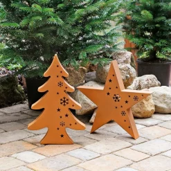 TP Metall-Deko Tanne Im Cut-Out Design 40Cm Discount