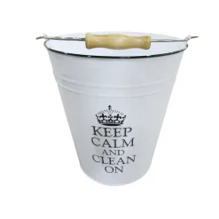 TP Metall-Eimer Keep Calm 10 Liter Hot