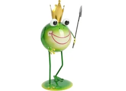 TP Metallfrosch Stehend Mit Gartenwerkzeug 28,5Cm Best