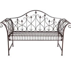 TP Metall-Gartenbank Rostbraun Sale