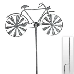 TP Metall-Gartenstab Fahrrad 160Cm Silbergrau Discount