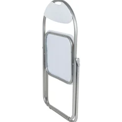 TP Metall-Klappstuhl Mit Kunststoffpolster Silber/Weis Best