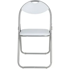 TP Metall-Klappstuhl Mit Kunststoffpolster Silber/Weis Best