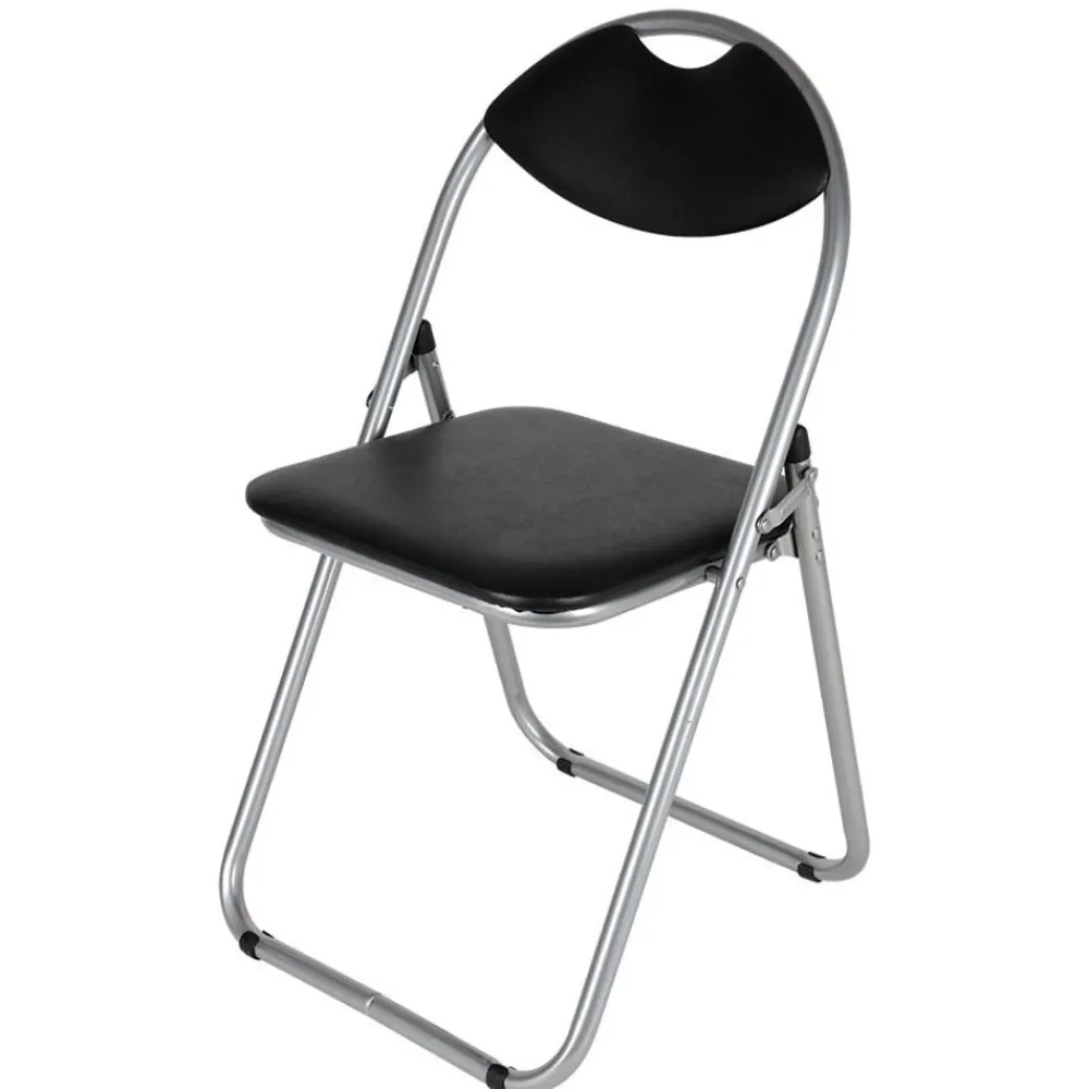 TP Metall-Klappstuhl Mit Kunststoffpolster Silber/Schwarz Clearance