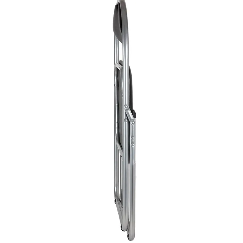 TP Metall-Klappstuhl Mit Kunststoffpolster Silber/Schwarz Clearance
