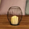 New Home Metall-Laterne Mit Led-Kerze 18,5Cm New