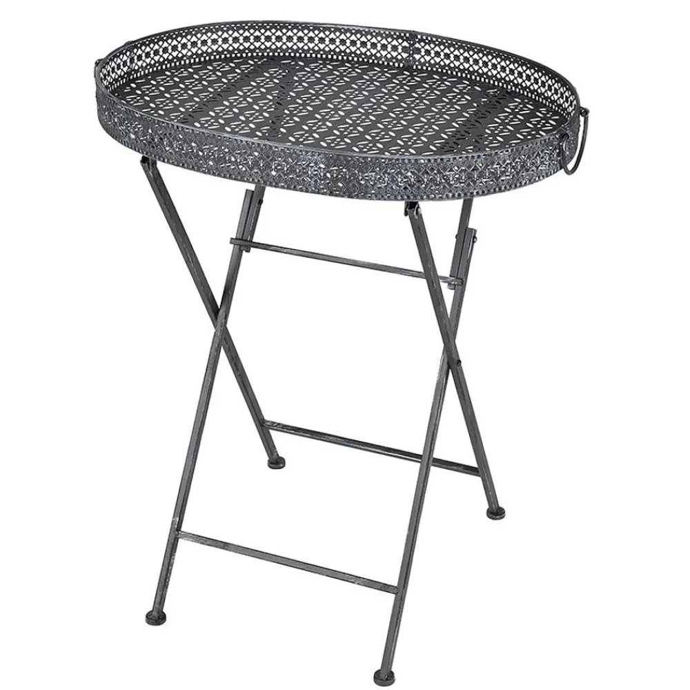 TP Metall-Tablett-Klapptisch Vintage-Grey