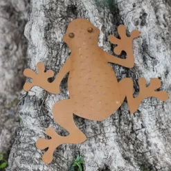 TP Metall-Wanddeko Frosch Rusty 32X30Cm Rostbraun
