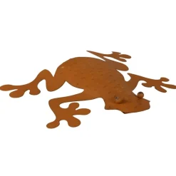 TP Metall-Wanddeko Frosch Rusty 32X30Cm Rostbraun