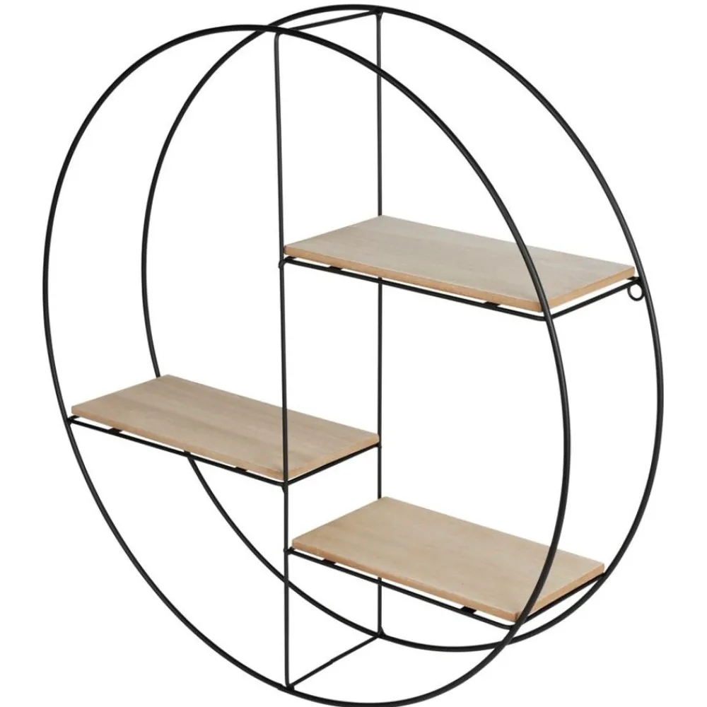 New Home Metall-Wandregal Rund Boho-Style 45Cm Sale