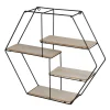 New Home Metall-Wandregal Sechseckig 46X40,5X10Cm Hot