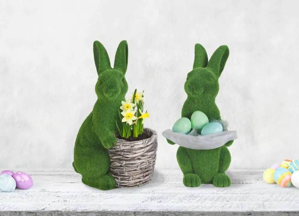 New Home Easter Osterhase In Gras-Optik Mit Deko-Blatt Sale