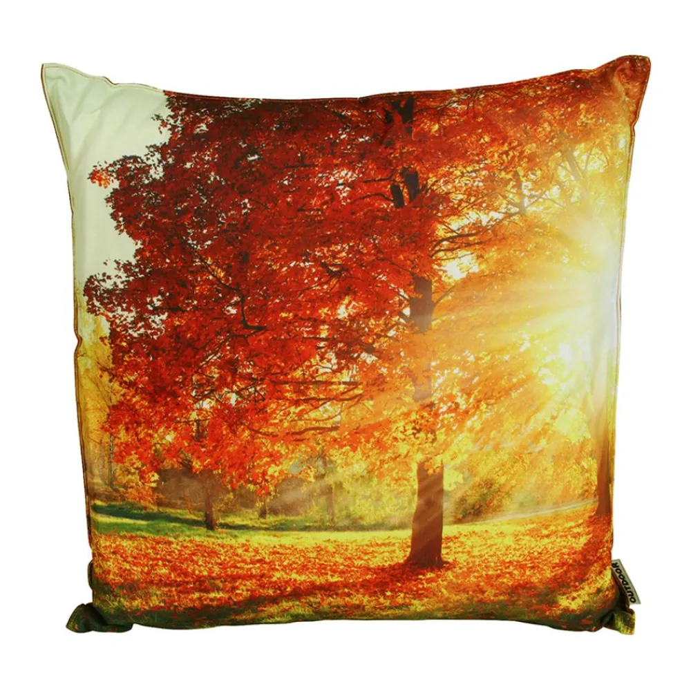 TP Outdoorkissen Herbstbaum Mit Sonnenstrahlen 45X45Cm New