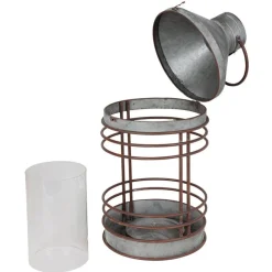 TP Outdoor-Laterne Aus Zink Mit Glaseinsatz 51,5Cm Discount