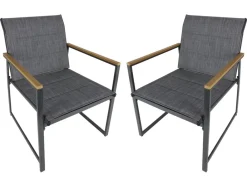 Sunny Moments Outdoor-Loungesessel Aus Metall Mit Textilbespannung 2Er-Set Hot
