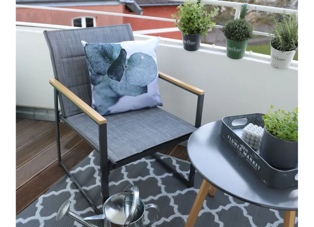 Sunny Moments Outdoor-Loungesessel Aus Metall Mit Textilbespannung 2Er-Set Hot