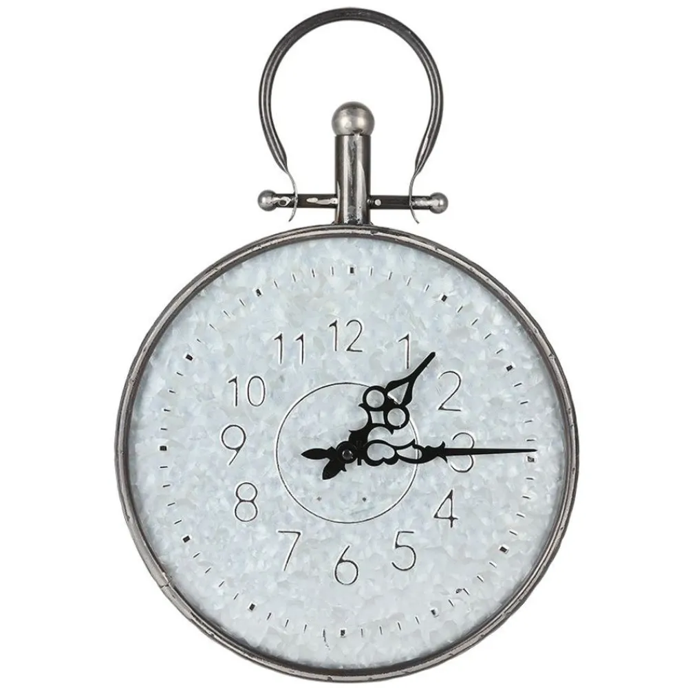 TP Outdoor Metall-Wanduhr Verzinkt 31,5X46Cm Clearance