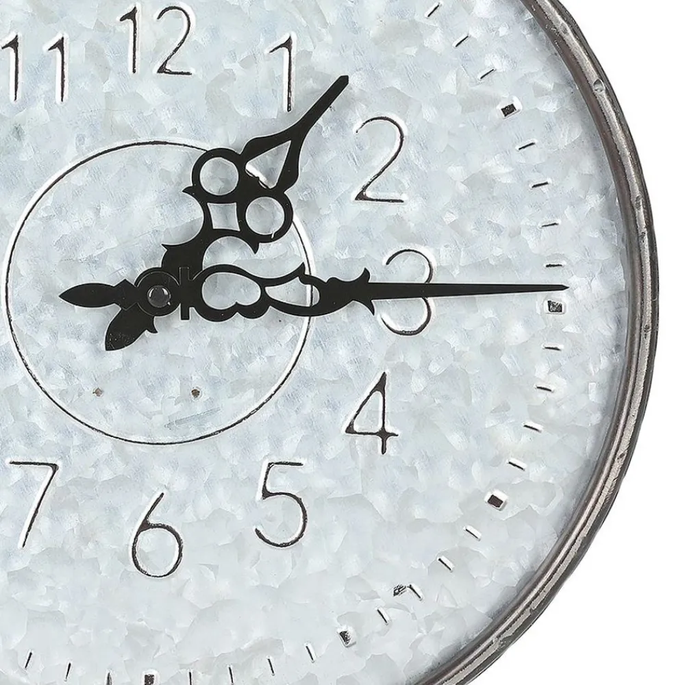 TP Outdoor Metall-Wanduhr Verzinkt 31,5X46Cm Clearance