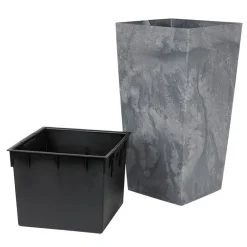 Prosperplast Pflanzkübel Mit Einsatz Urbi Square Effect 32,5X62X32,5Cm Marengo-Grau Clearance