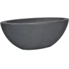 Pseudohersteller Pflanzschale Oval Anthrazit Clearance
