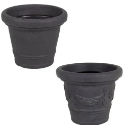 Pseudohersteller Pflanztopf Siena 29X24Cm Anthrazit Sale