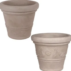 Jelenia Plast Pflanztopf Siena 37X33Cm Sand Discount