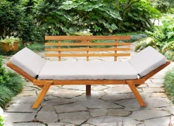Joy Company Polsterauflage Fur Gartenbank Hellgrau