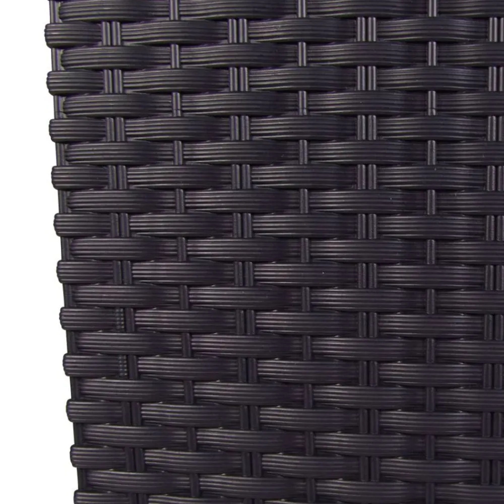 Prosperplast Polyrattan-Pflanztopf Mit Einsatz 26X50,5X26Cm Anthrazit New