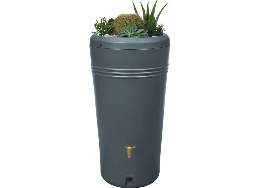 4rain Azura 2In1 Regenspeicher 230L Mit Pflanzschale Graphitgrau Outlet