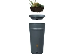 4rain Azura 2In1 Regenspeicher 230L Mit Pflanzschale Graphitgrau Outlet