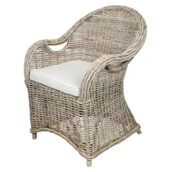 TP Rattansessel Athena Mit Sitzkissen 4Er-Set Natural-Grey Discount