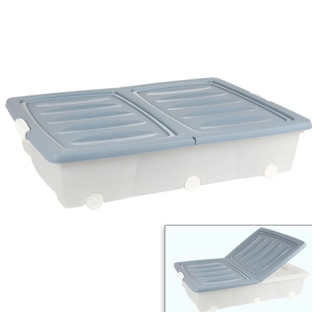 Jelenia Plast Rollenbox Mit Klappdeckel 55L Pastell