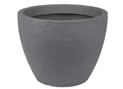 Jelenia Plast Runder Pflanztopf Stone 48X37,5Cm Grau