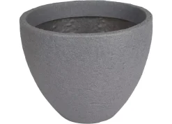 Jelenia Plast Runder Pflanztopf Stone 39X31Cm Grau Sale