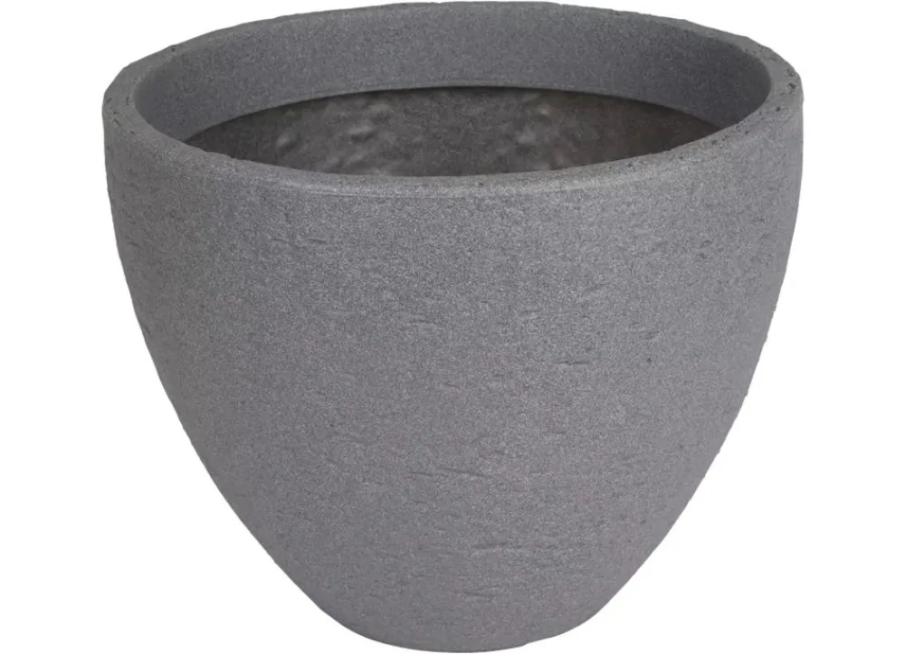 Jelenia Plast Runder Pflanztopf Stone 39X31Cm Grau Sale