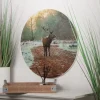 Seasons & Style Rundes Wandbild Aus Mdf 58Cm Hirsch Im Wald Outlet