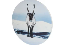 Seasons & Style Rundes Wandbild Aus Mdf 58Cm Rentier Im Schnee Online