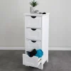 TP Schrank Maine Mit 4 Schubladen 30X81,5X30Cm Weis Clearance