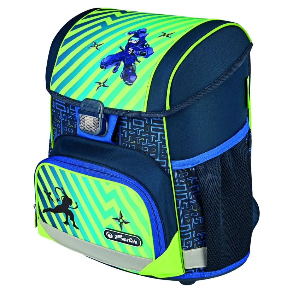 Herlitz Schulranzen Loop Plus Funky Ninja 4-Teilig