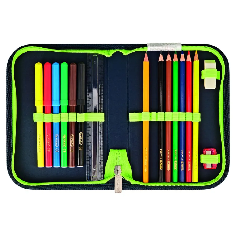 Herlitz Schulranzen Loop Plus Funky Ninja 4-Teilig