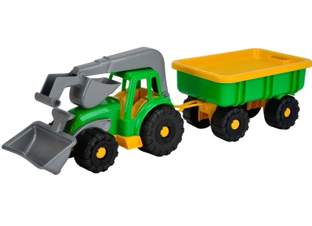 Simba Spielzeug-Traktor Mit Schaufel Und Anhanger