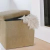 TP Sitzhocker Aus Cordstoff 38X38X38Cm Natur