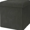 TP Sitzhocker Aus Cordstoff 38X38X38Cm Grau