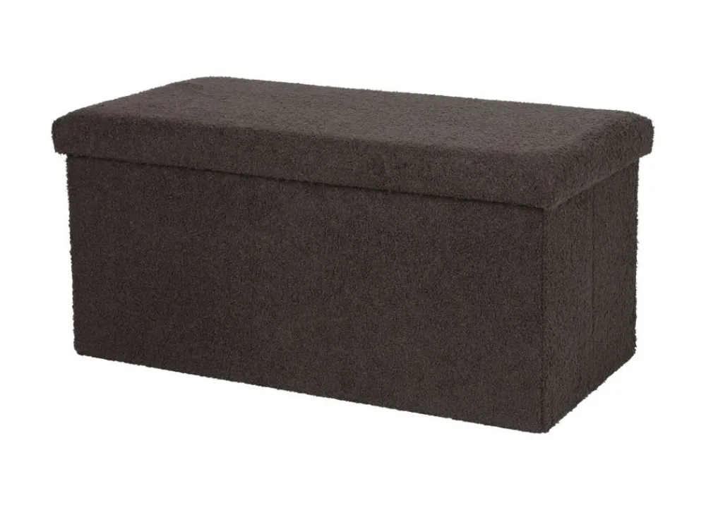 New Home Sitztruhe Aus Teddystoff 76X38X35Cm Anthrazit Clearance