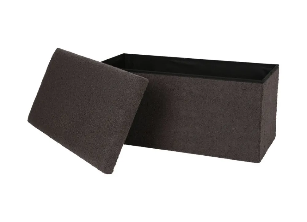 New Home Sitztruhe Aus Teddystoff 76X38X35Cm Anthrazit Clearance