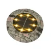 TP Solar-Bodenstecker Steinoptik Mit 8 Leds Warmweis Hot