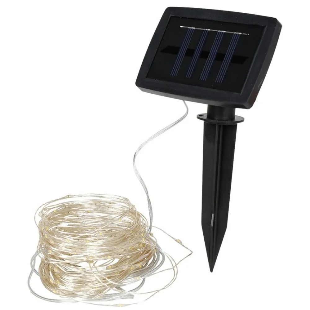 TP Solar-Drahtlichterkette 21,9M 200 Micro-Leds Warmweis Discount