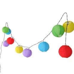 TP Solar-Lampion-Lichterkette Mit 10 Leds Warmweis New
